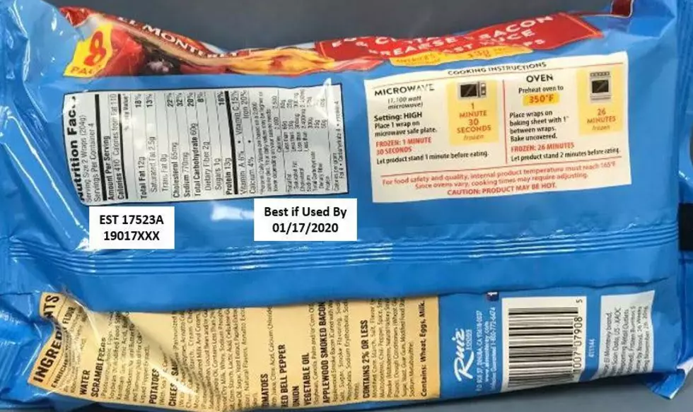 Recalled Breakfast Wraps May Contain Rocks