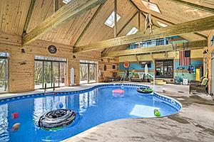 Relax in Your Own Heated Indoor Swimming Pool at this Iowa Airbnb