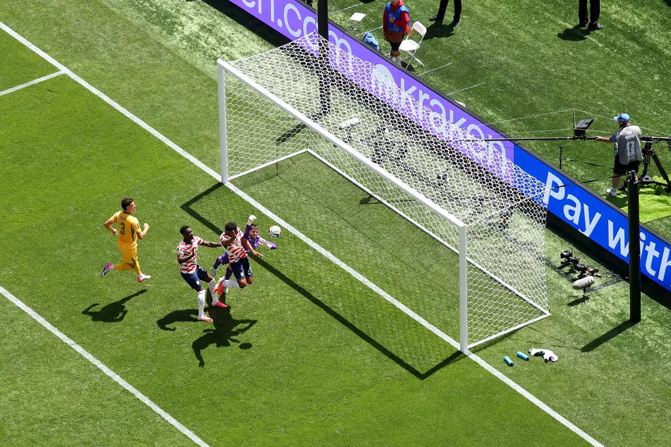 Credit: Alex Grimm/Getty Images | Alex Freeman #16 of the United States heads to score the team's second goal during the FIFA World Cup 2026 Group D match between USA and Australia at Seattle Stadium on June 19, 2026 in Seattle, Washington.