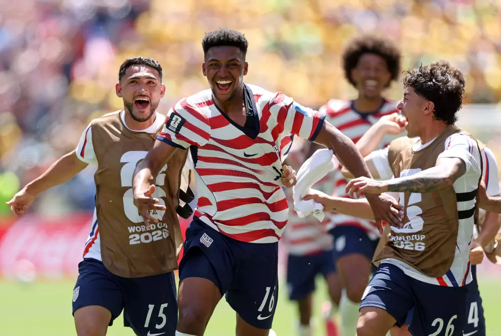 Credit: Jamie Squire / Getty Images | Alex Freeman #16 of the United States celebrates with teammates after scoring his team's second goal during the FIFA World Cup 2026 Group D match between USA and Australia at Seattle Stadium on June 19, 2026 in Seattle, Washington.