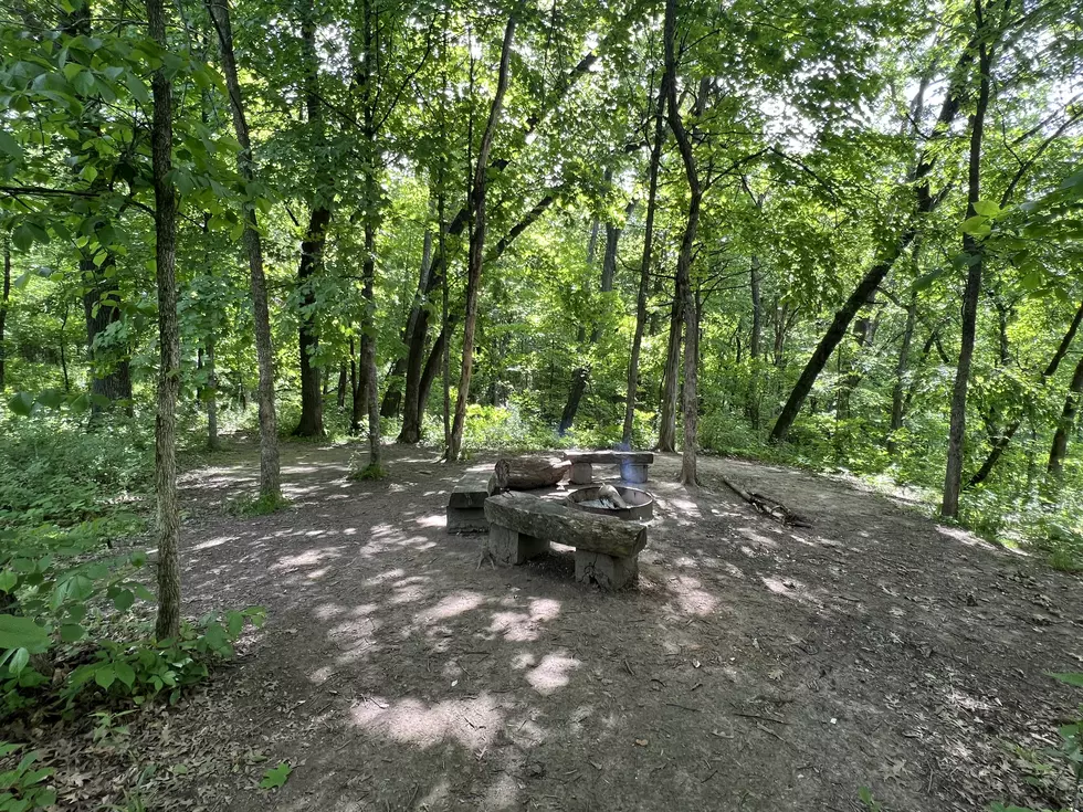 Credit: Tom Drake | Our second and final camping spot of the backpacking trip at Heffern's Hill camp.