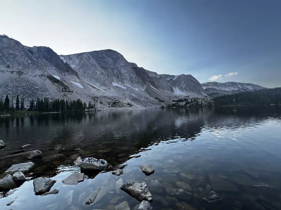 Credit: Tom Drake | The Snowy Range and Medicine Bow Peak tower above Lake Marie. The pictures try, but don't do it justice.