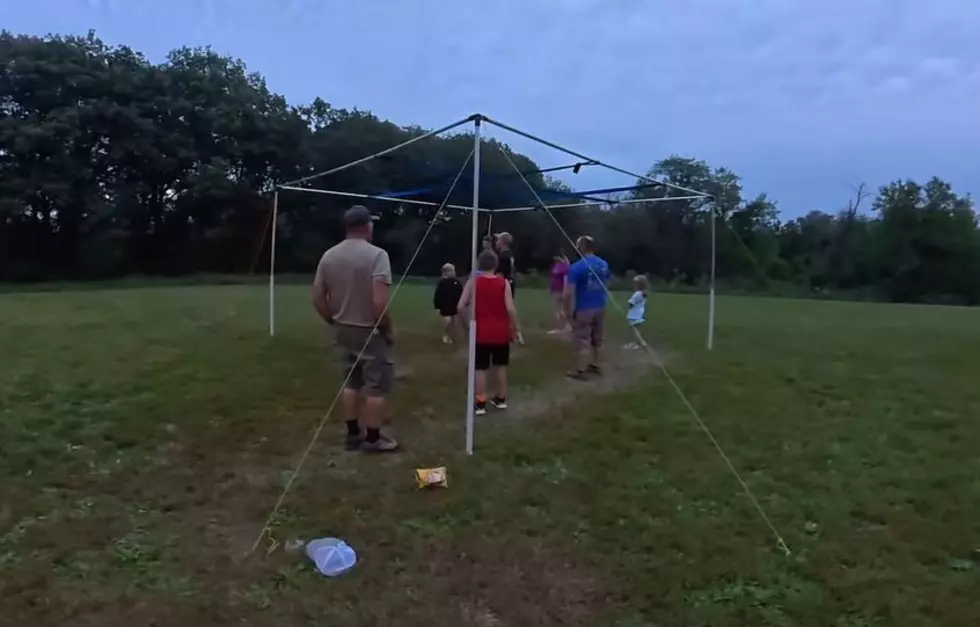 Credit: Tom Drake | Nine-Square is a go-to game at the Labor Day outing.