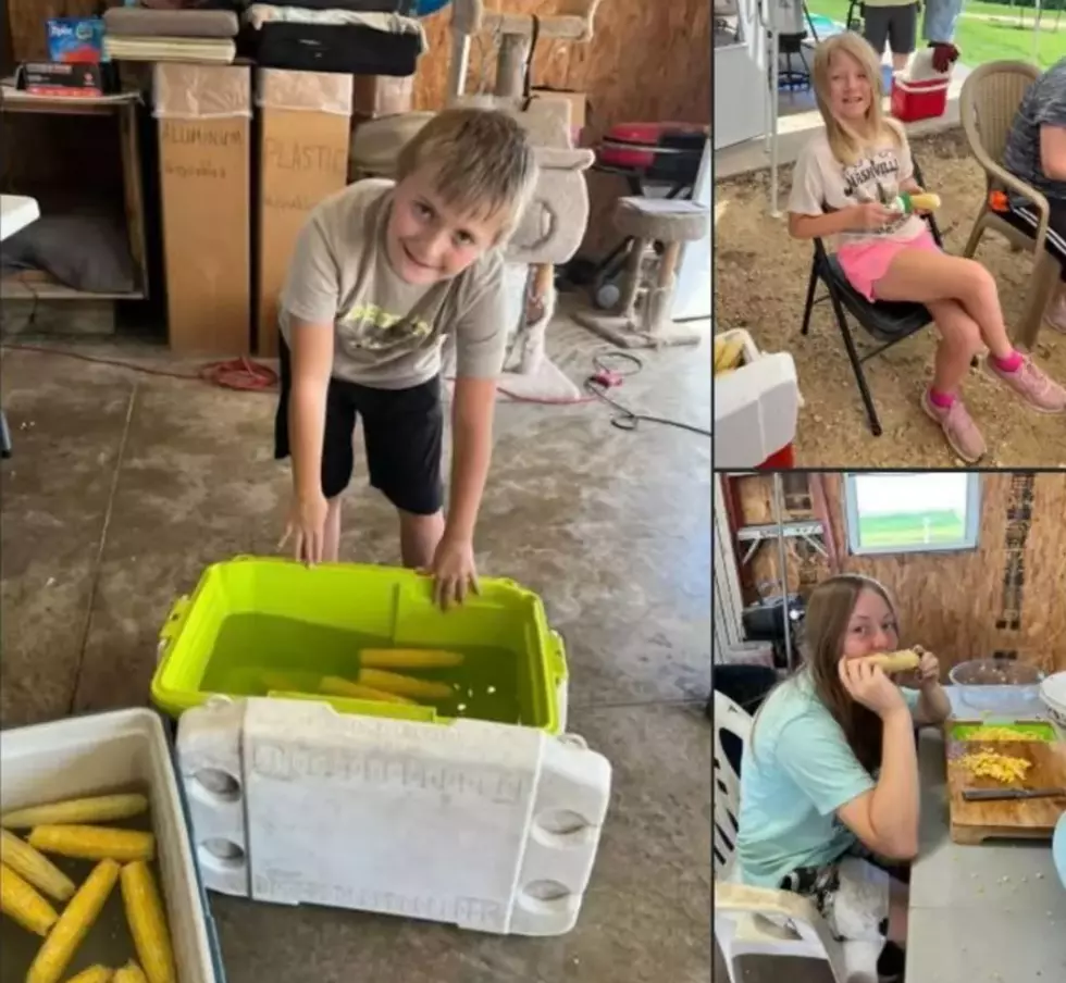Credit: Tom Drake | My kids helping with the family's sweet corn prep day