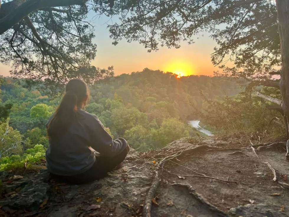 Credit: Tom Drake | My wife enjoying a sunset at the Whitewater Canyon overlook.
