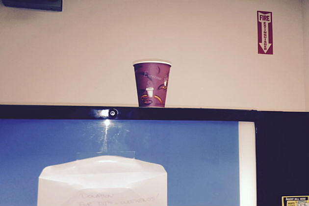 Place Your Bet: How Long Will This Cup Sit Here at the Radio Station?