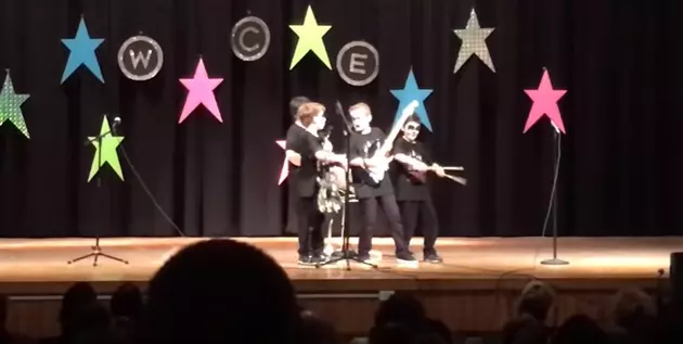 Miniature &#8216;Ace Frehley&#8217; Saves The Day at School Talent Show