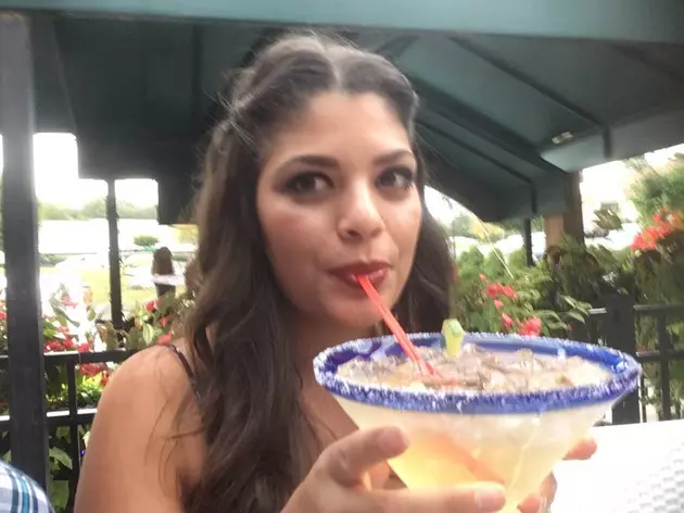 To Celebrate Her Birthday My Wife Had a Margarita Bigger Than Her Head