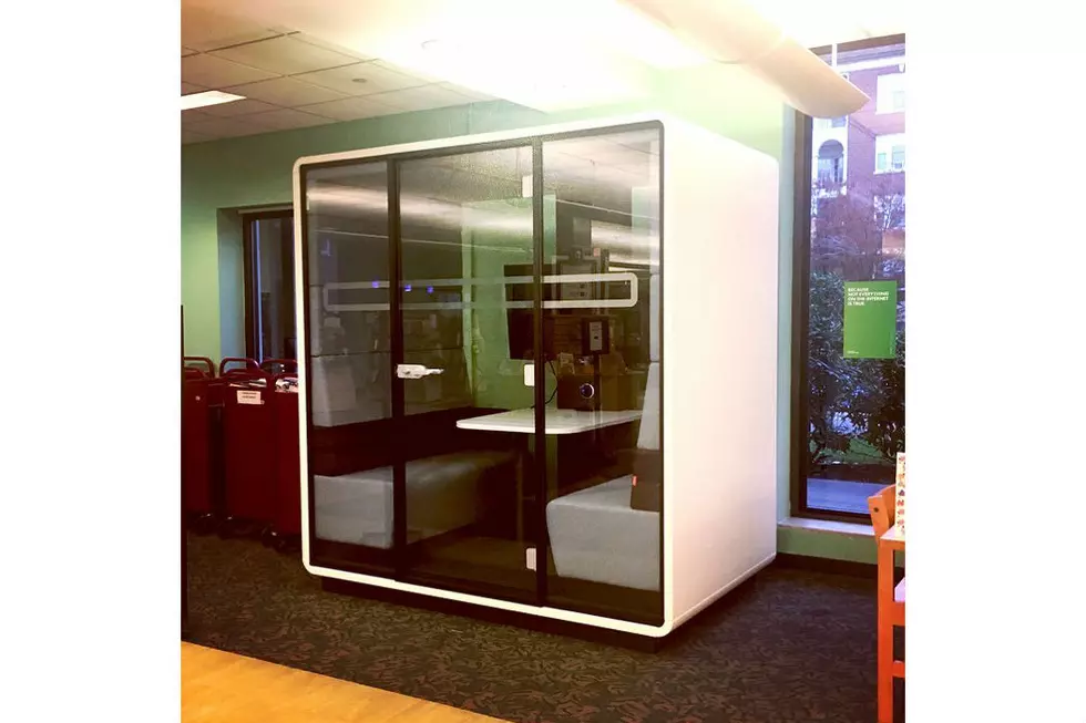 Danbury Public Library Opens Meeting Pod for All Your Important Stuff