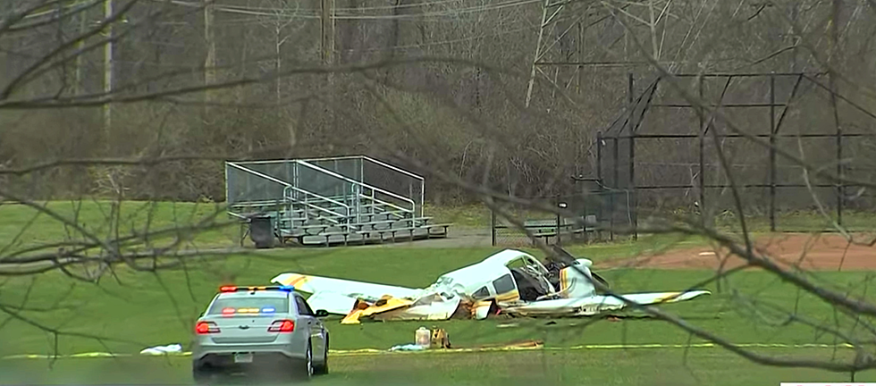 Two Injured When Small Plane Crashes Behind Connecticut High School