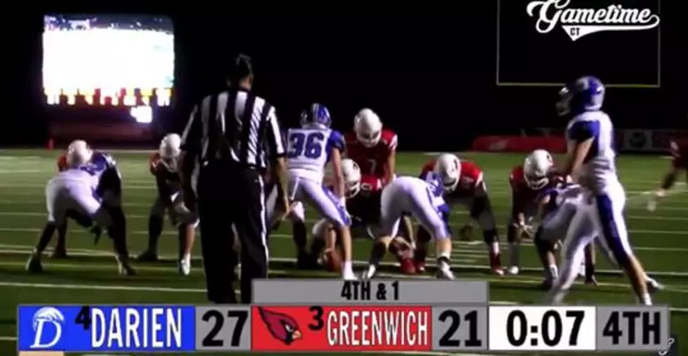 CT High School Rivalry Game Ends After QB Spikes the Ball on 4th Down