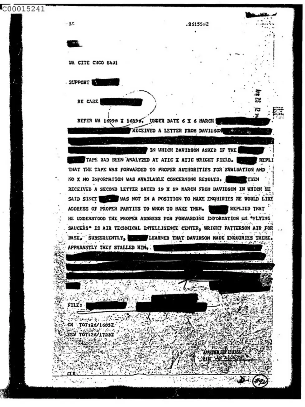 Screenshot of docs released by CIA via Black Vault