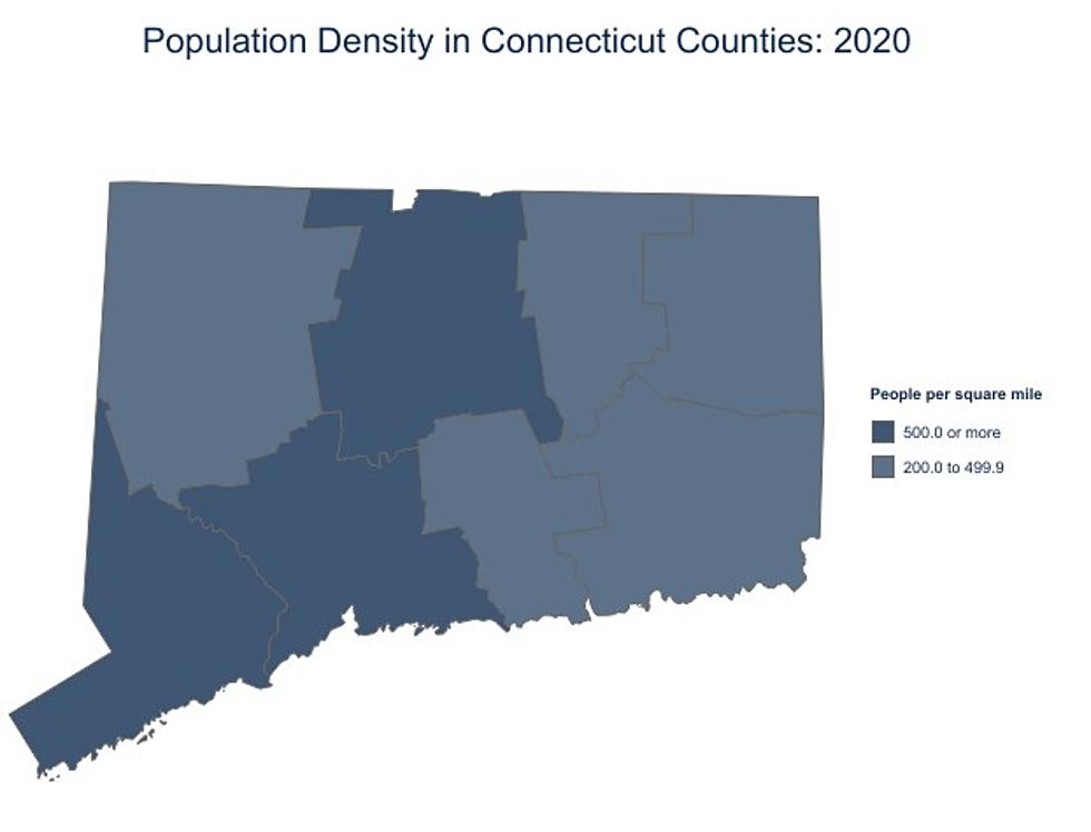 Fairfield is the Most Densely Populated County in CT, Litchfield is the Least