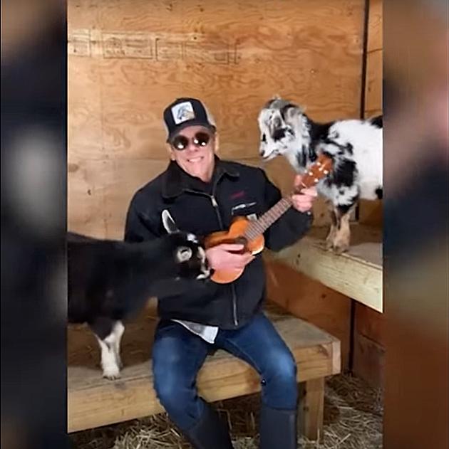 Kevin Bacon Serenades Goats at His Connecticut Farm