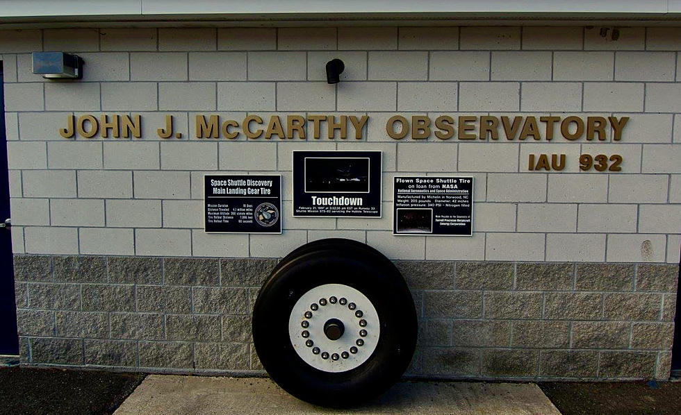 McCarthy Observatory at New Milford High Showcases Rare ‘Discovery’ Space Shuttle Tire