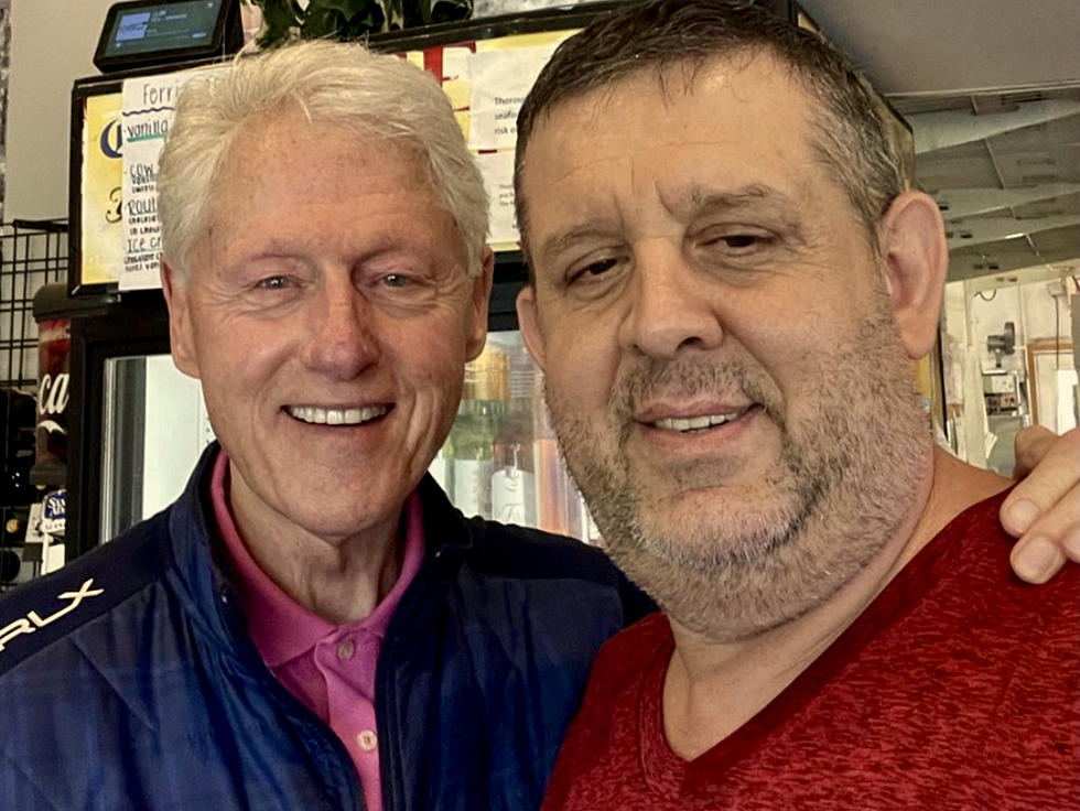 Former President Bill Clinton Stops By Newtown Pizza Shop for a Taste of Connecticut Pizza