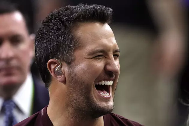 A Bra Hits Luke Bryan in the Face During Concert