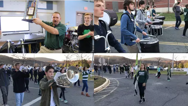 New Milford HS Marching Band Earns Trophy, Members Interviewed