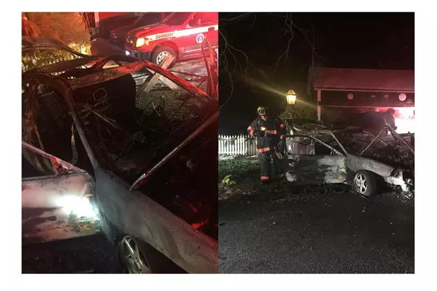 Danbury FD: Two People Burned When Fully Engulfed Car Explodes