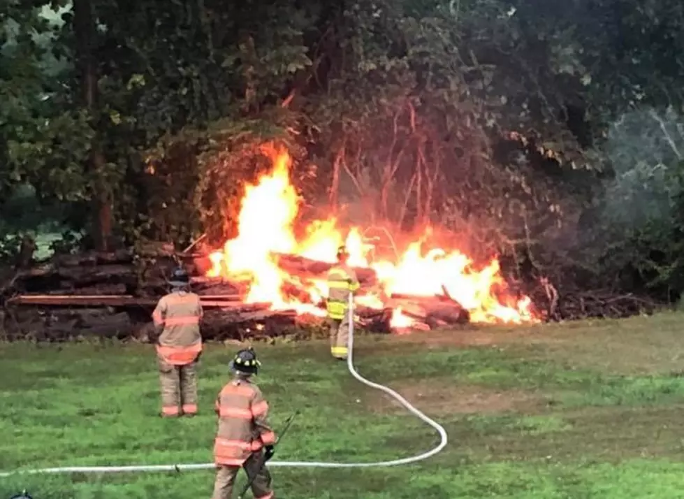 Lightning Strike Causes Massive Brush Fire In Brookfield