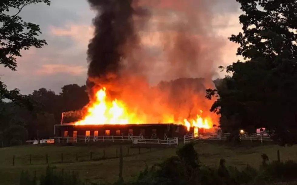 Massive Fire Destroys Newtown Horse Barn