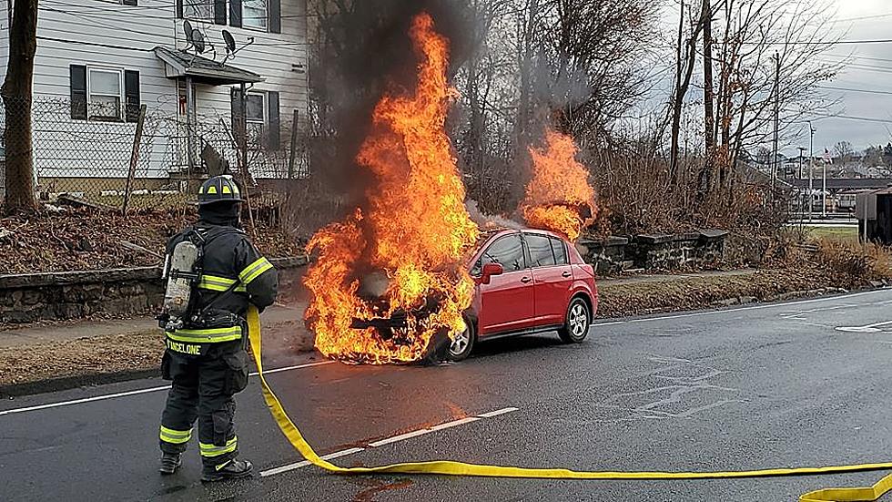 New Year’s Eve Car Fire in Danbury Extinguished With Haste