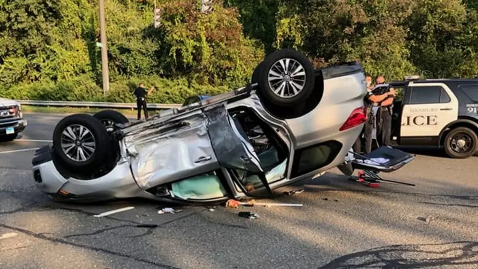 Danbury Rollover Crash Causes Delays, But Could’ve Been Much Worse