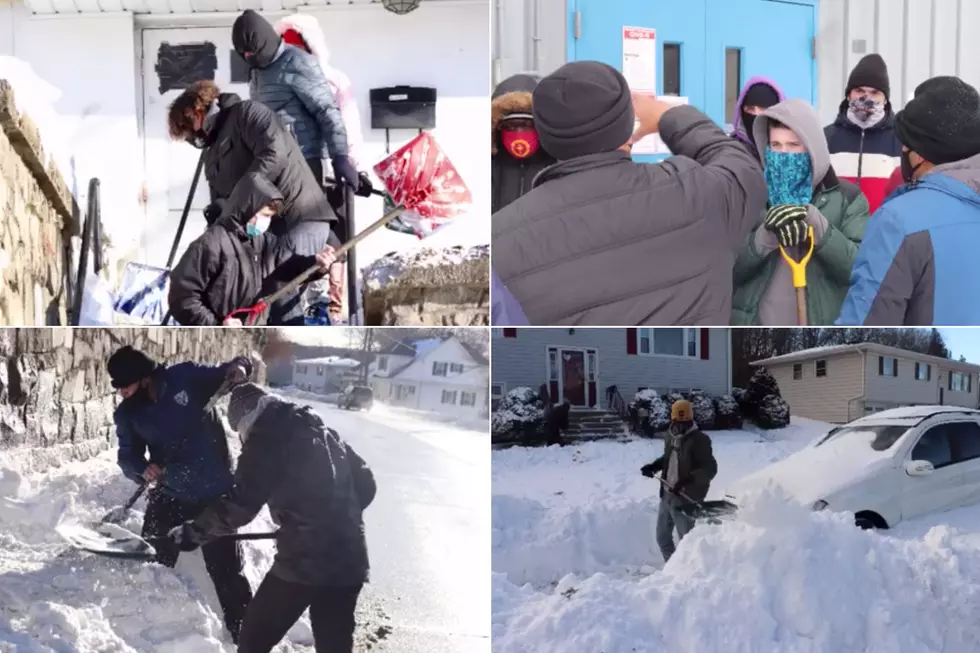 16 Waterbury Teens Join Cops to Clear Snowy Driveways for Those in Need