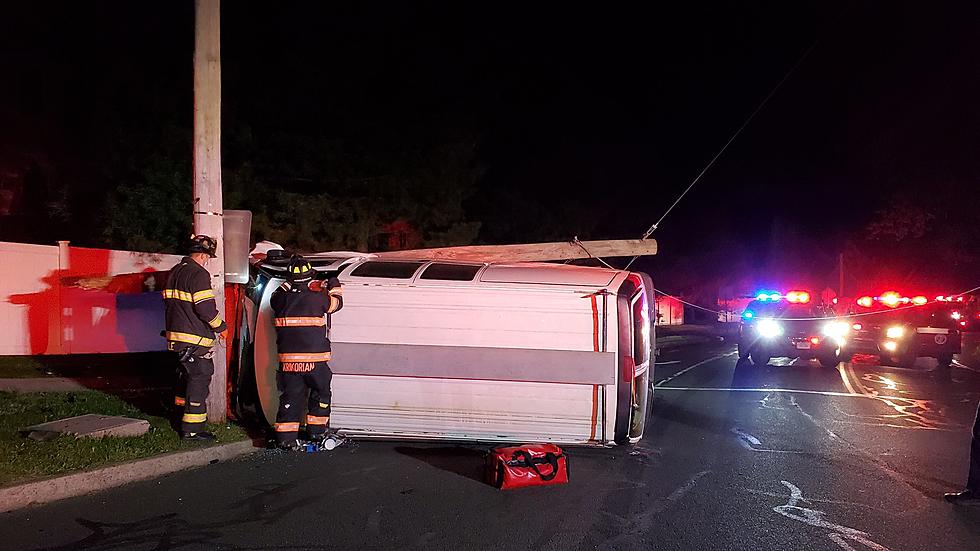 One Hospitalized Following Rollover Crash in Danbury