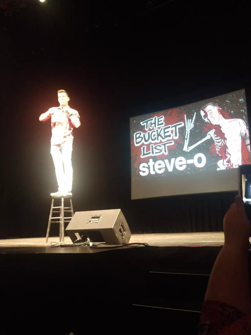 Steve-O at the conclusion of his "Bucket List" show. Photo Credit: Steve Pulaski