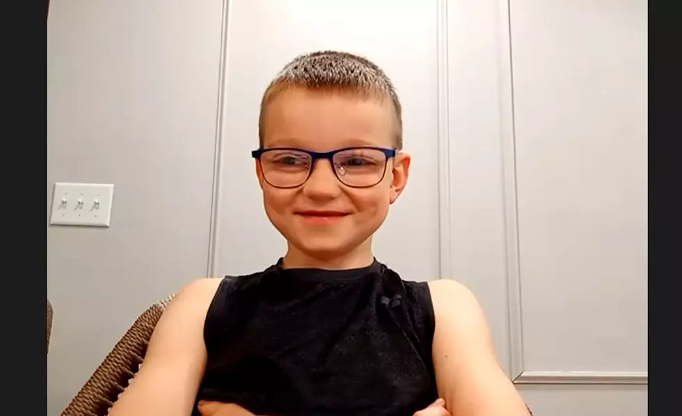 Eight-year-old Lincoln Gustafson of Denver, IA (aka "Lil Kirko Chainz"). Photo Credit: Minnesota Vikings, YouTube