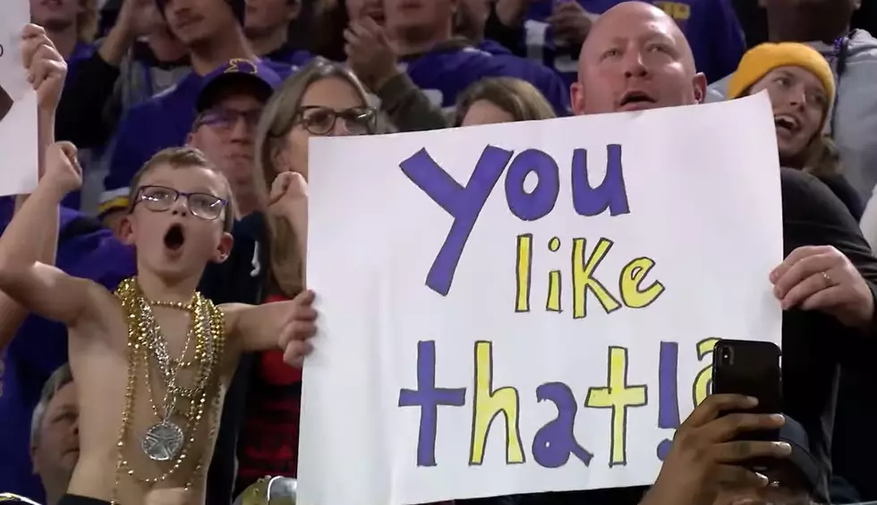 A Shirtless Boy from Eastern Iowa Has Won Over Minnesota Vikings Fans