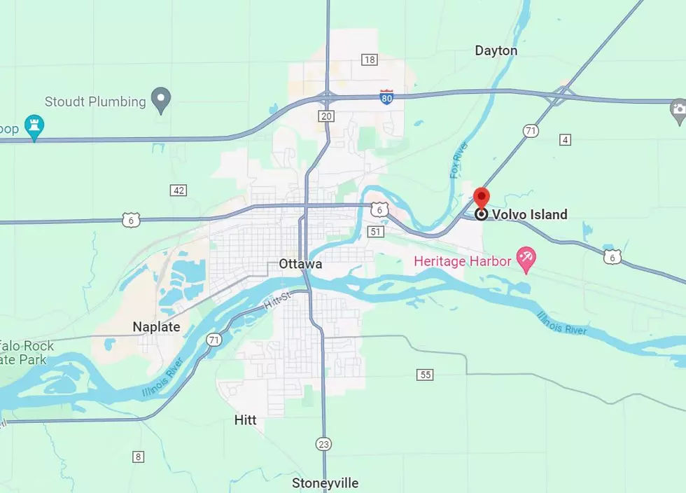 Volvo Island in Ottawa, IL, as seen on Google Maps. Photo Credit: Google Maps