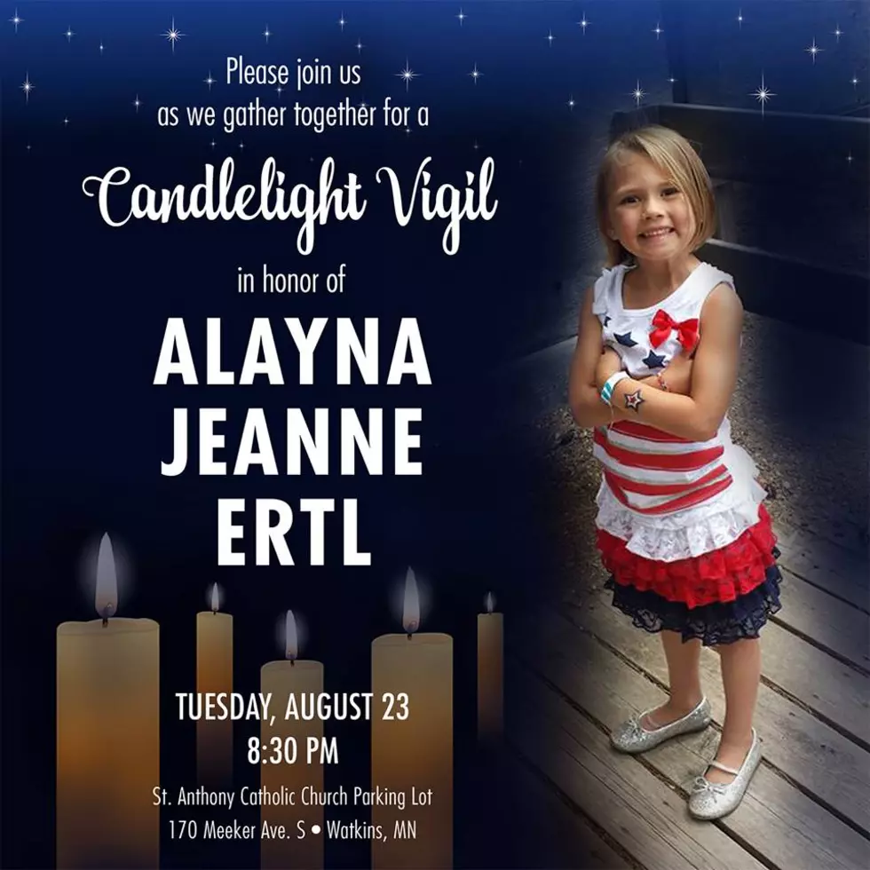 Candlelight Vigil Planned for Alayna Ertle Tonight in Watkins