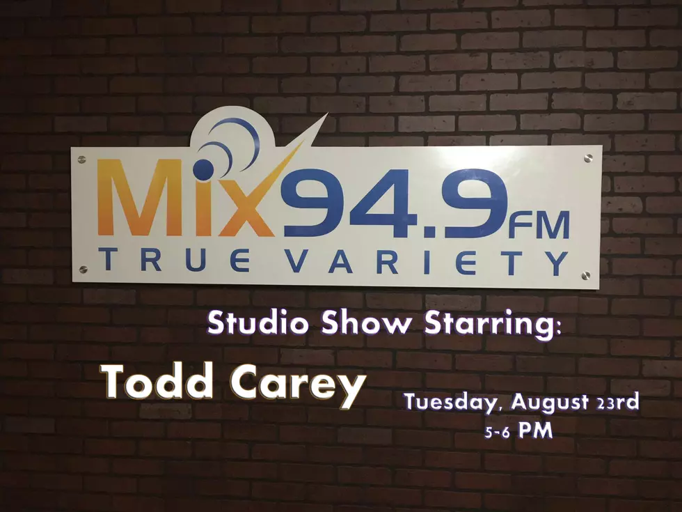 Todd Carey Coming to Play Live on The Afternoon Mix!