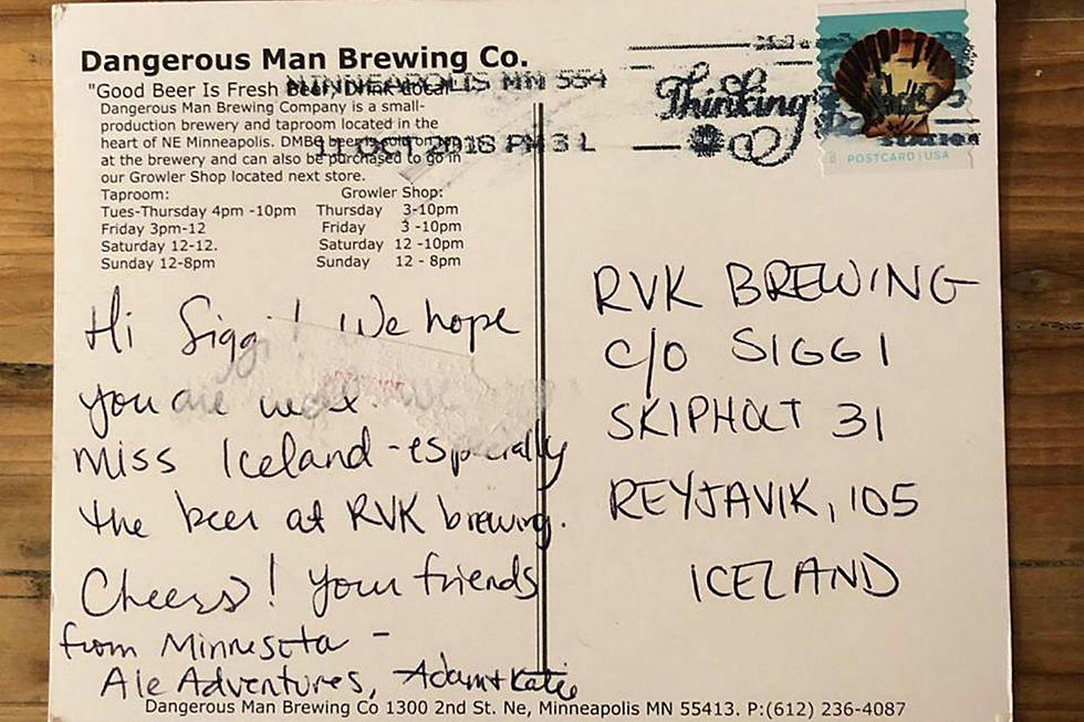 My Wife and I Sent a Postcard to our Friend in Iceland