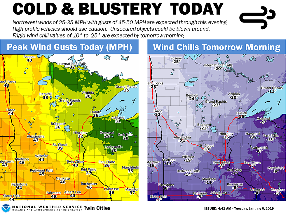 National Weather Service Issues Wind & Wind Chill Advisory