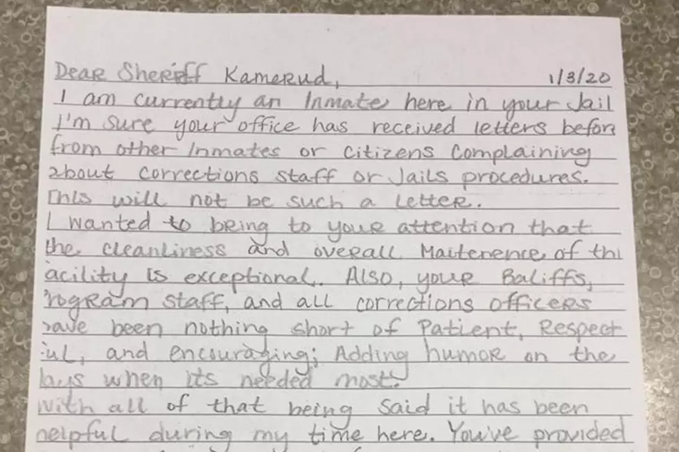 MN Sheriff&#8217;s Office Gets Pleasant Thank You Note from Inmate