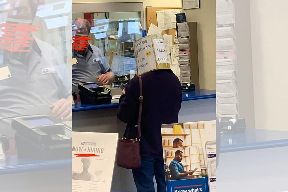 Must See: MN Woman Spotted Wearing Box for Mask [PHOTO]