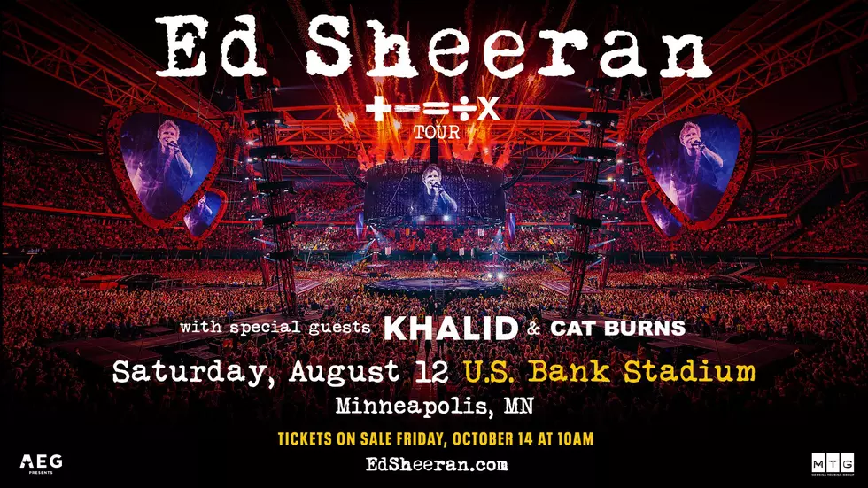 Get Excited! Minnesota One of Ed Sheeran&#8217;s Stops in 2023 for &#8216;The Mathematics Tour&#8217;