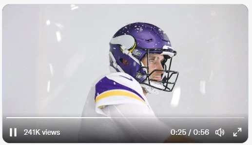 See The Minnesota Vikings White-Out Helmets For XMas Eve