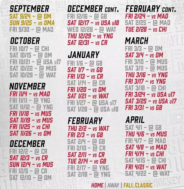Credit: Dubuque Fighting Saints Game Schedule