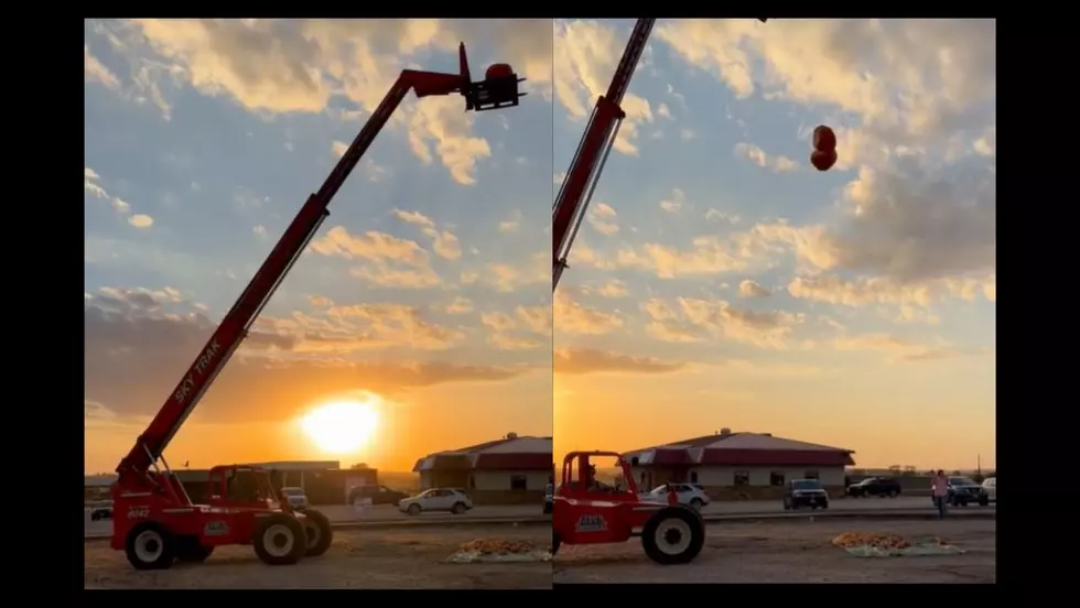 BLAST AWAY; Check Out This 45 Foot Pumpkin Drop (VIDEO/PHOTOS)