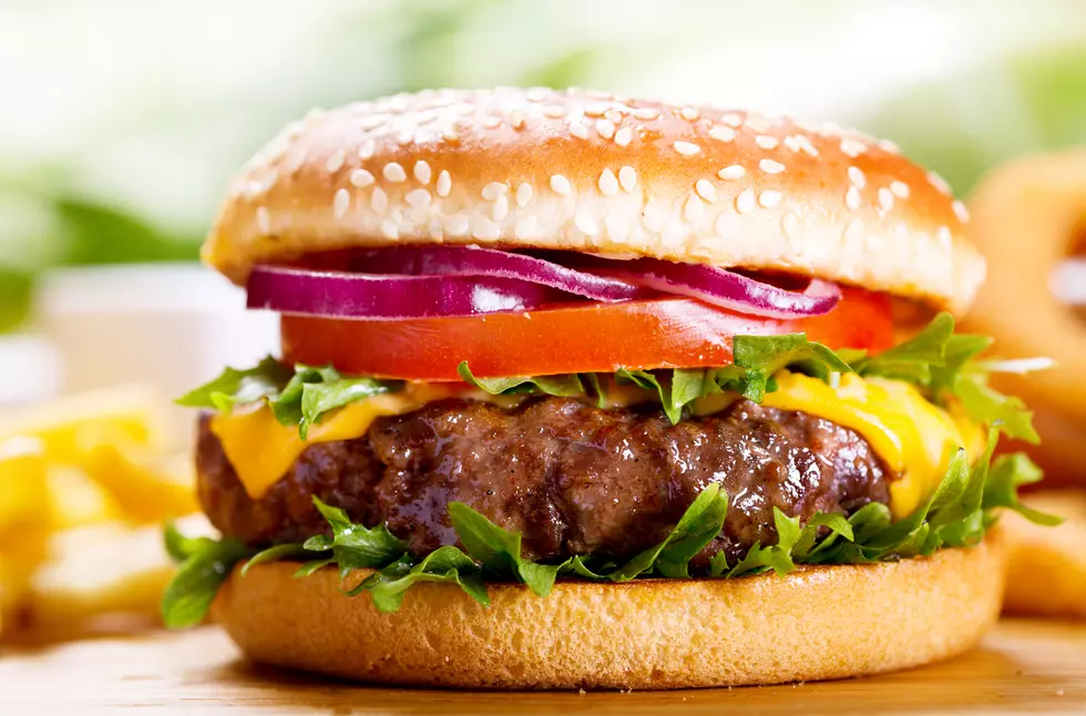 hamburger with fries