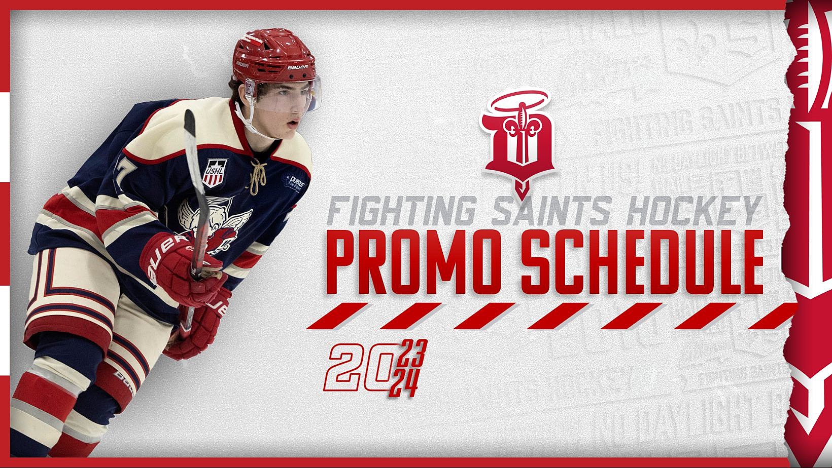 Dubuque Fighting Saints 2023-24 Hockey Promotions and Events