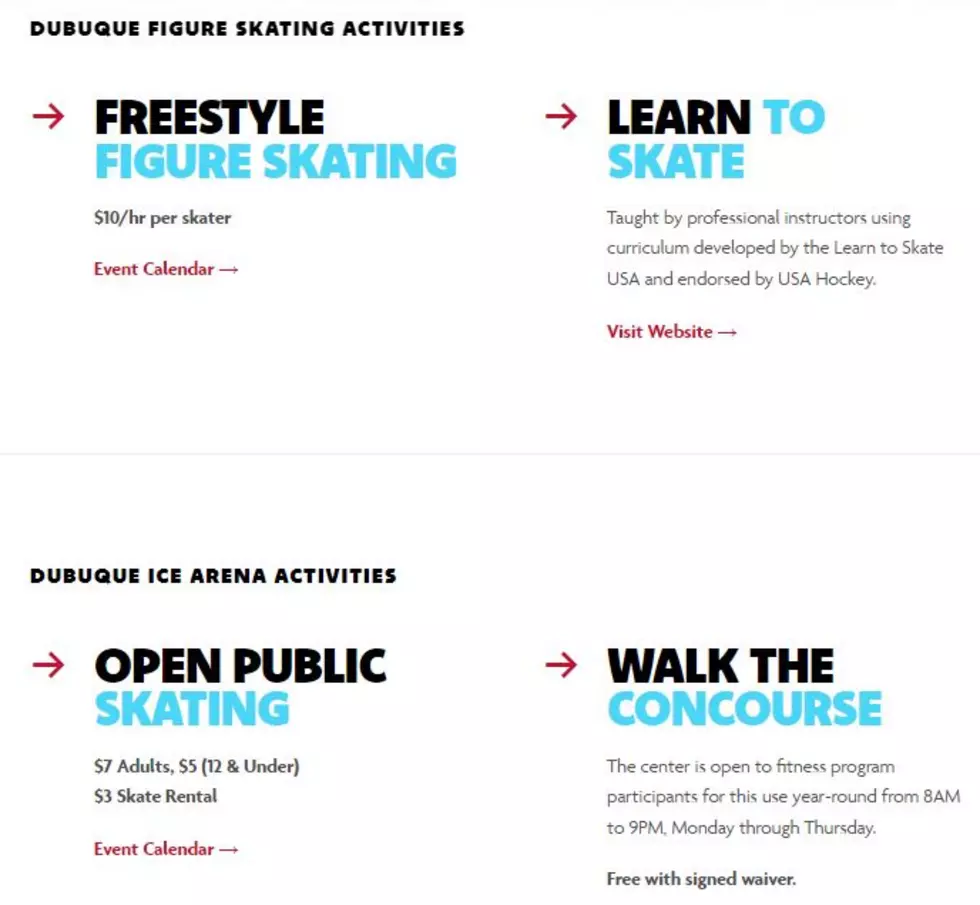 Dubuque Ice Arena Activities