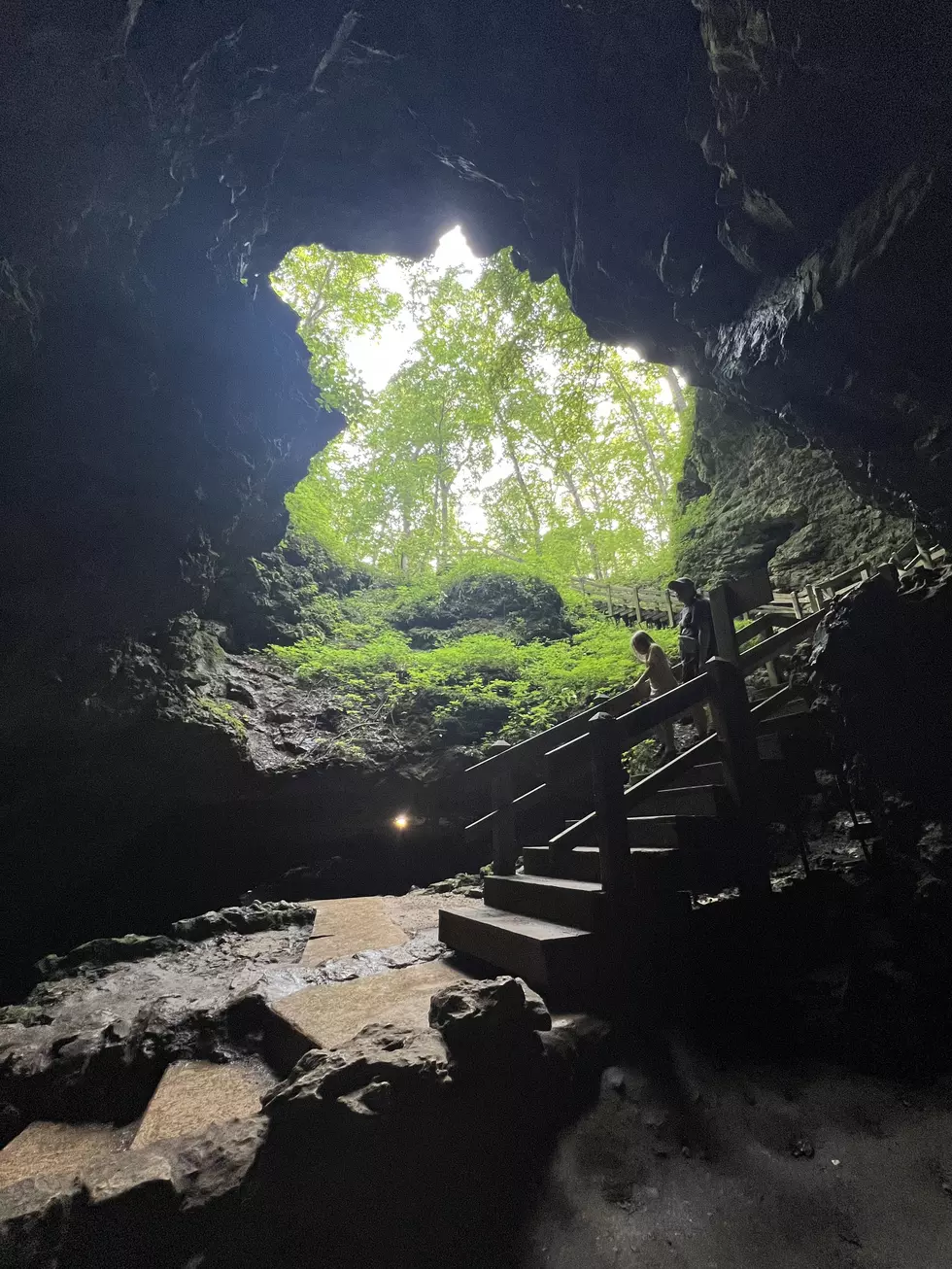 Credit: Tom Drake This photo was taken in Middle Dance Hall Cave near the entrance to Steelgate Cave.