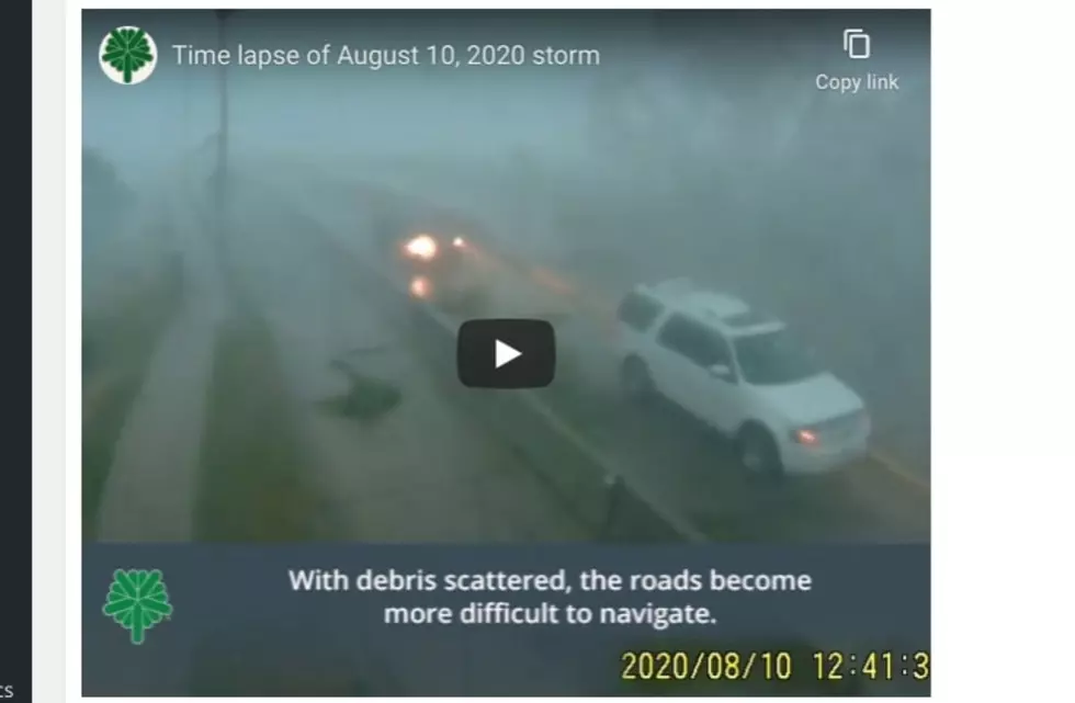 Dramatic Derecho Video from CR Traffic Camera