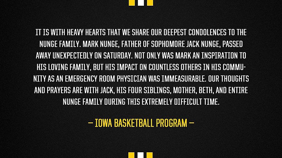 Hawkeye Basketball Standout Jack Nunge’s Father Died Saturday