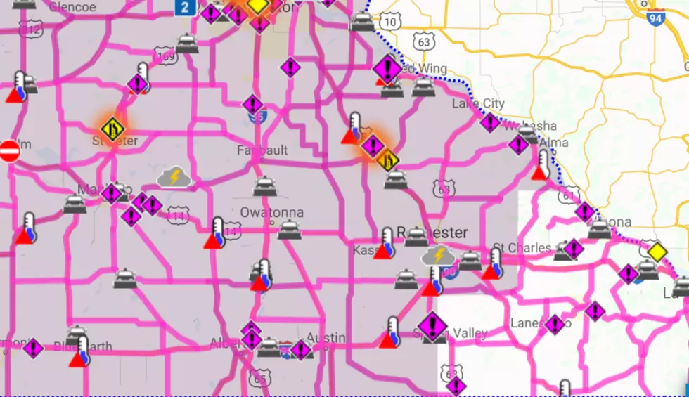 SE Minnesota Roads Are Snow Covered And Slow